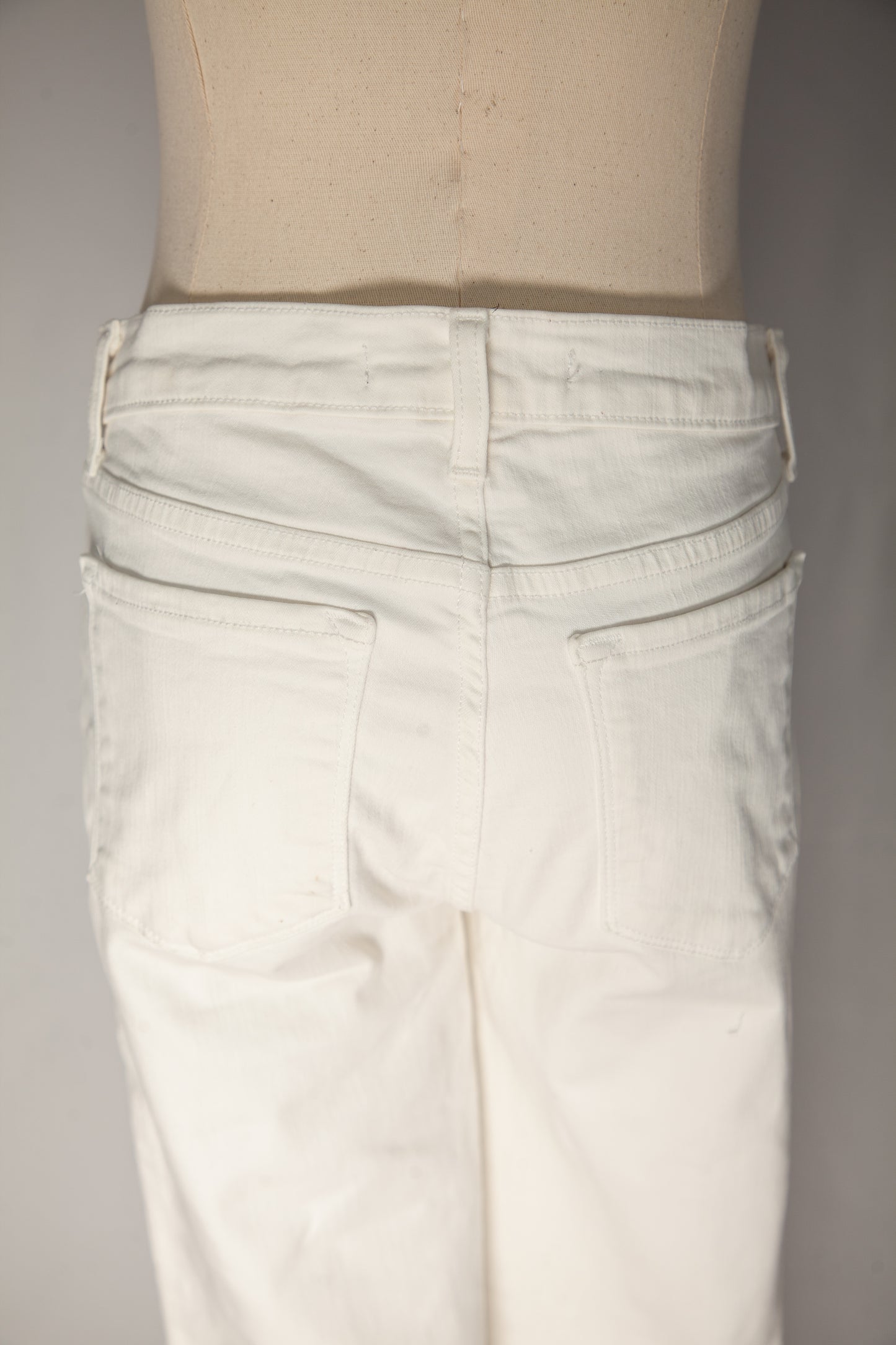 good j brand white cotton women's pants size s with zippers