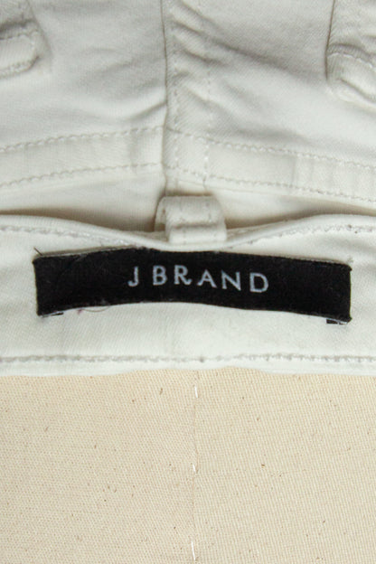 Good J Brand White Cotton Women's Pants Size S with Zippers