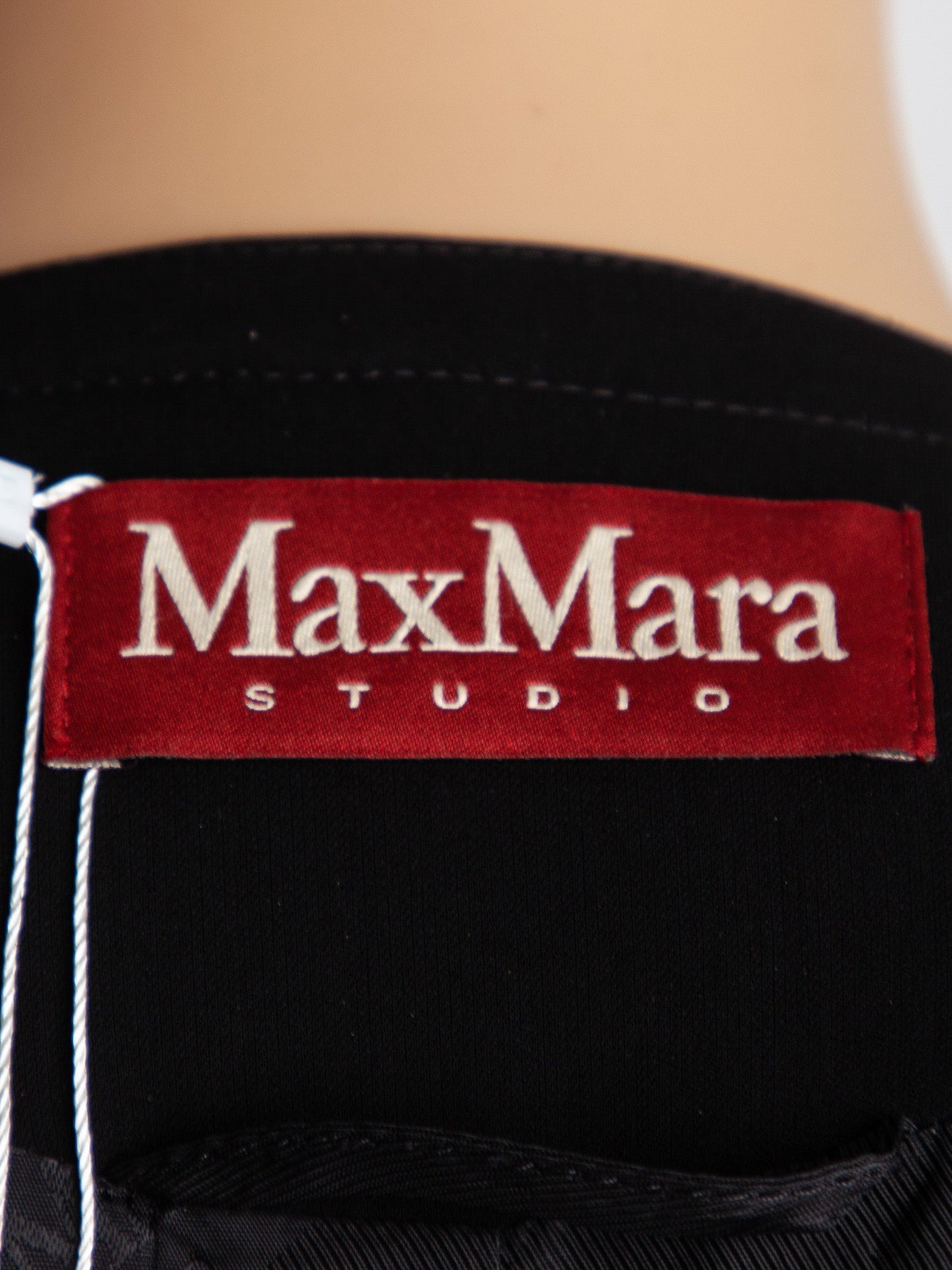 excellent max mara checkered dress black white size s polyester