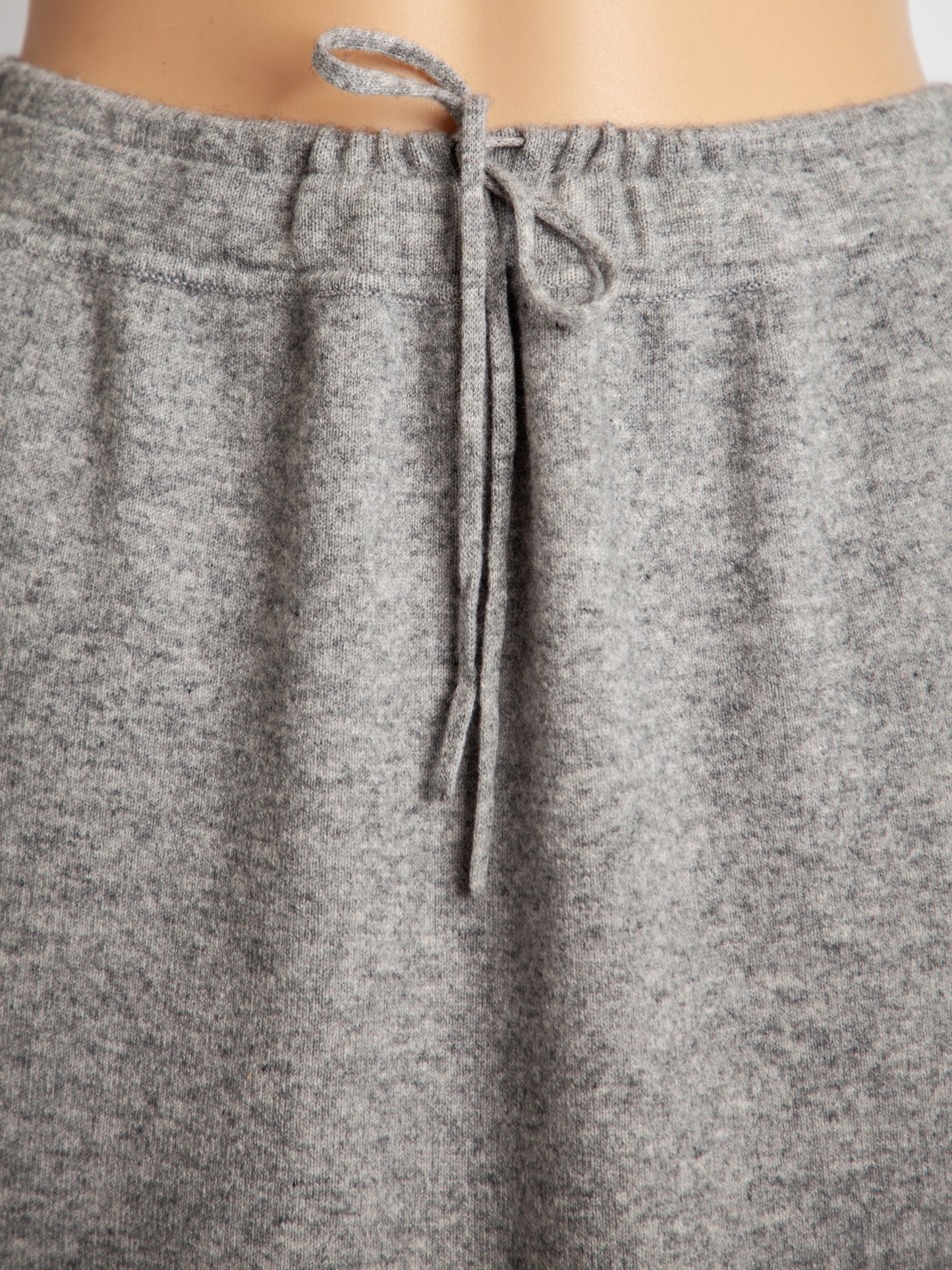 new vince knit skirt gray cashmere size s with drawstring waistband