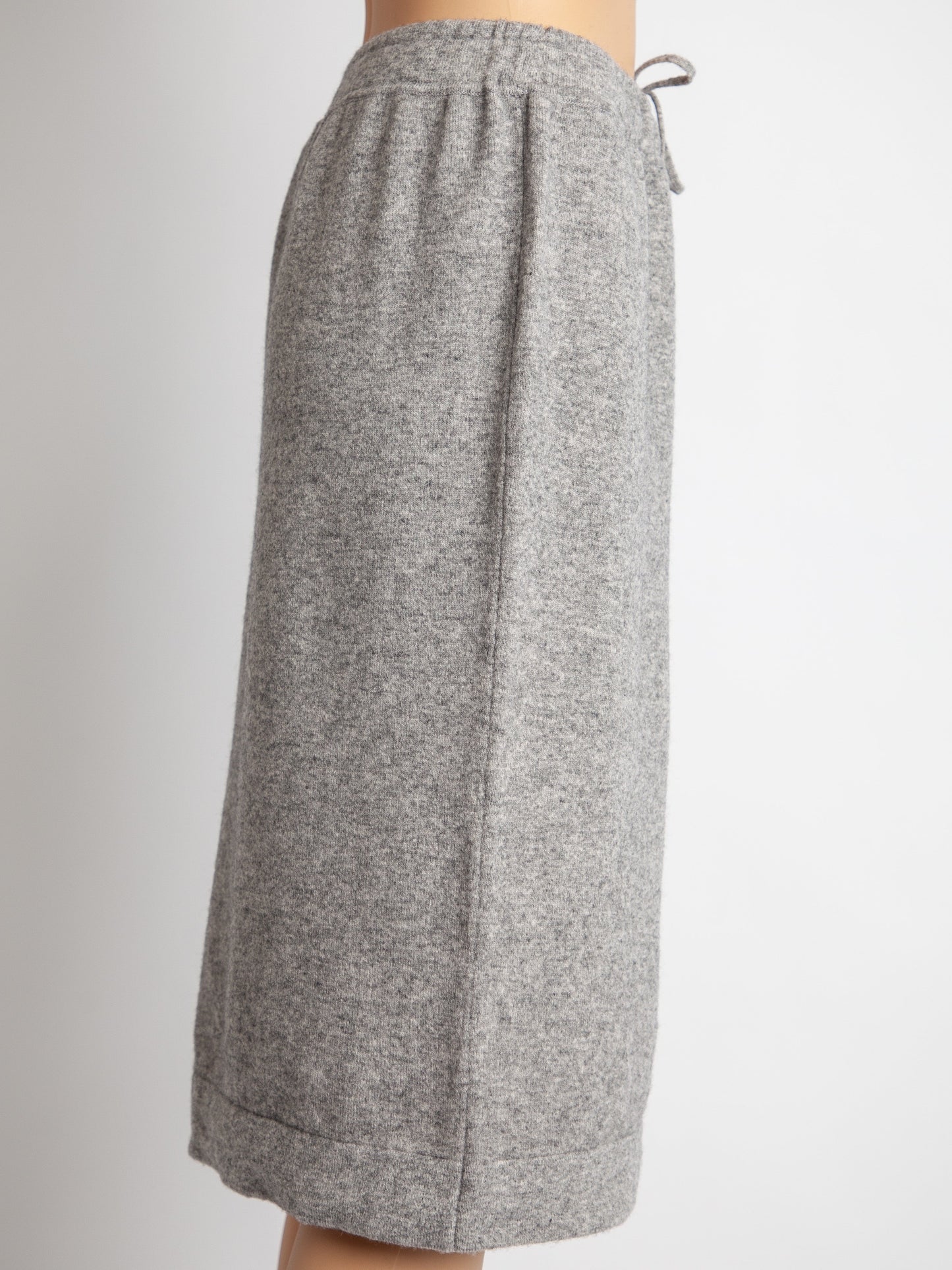new vince knit skirt gray cashmere size s with drawstring waistband