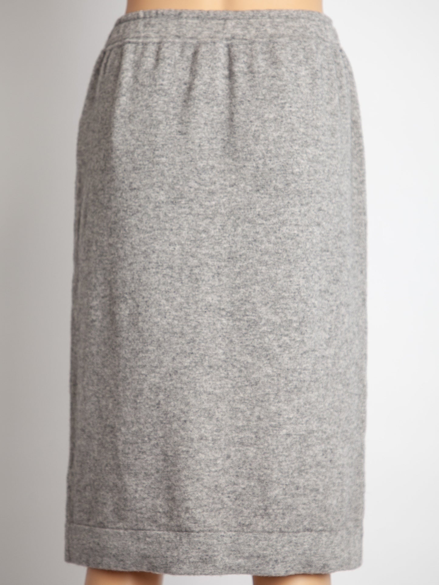 new vince knit skirt gray cashmere size s with drawstring waistband