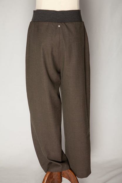 Lorena Antoniazzi Green Wide-Leg Trousers Size S - Good Condition