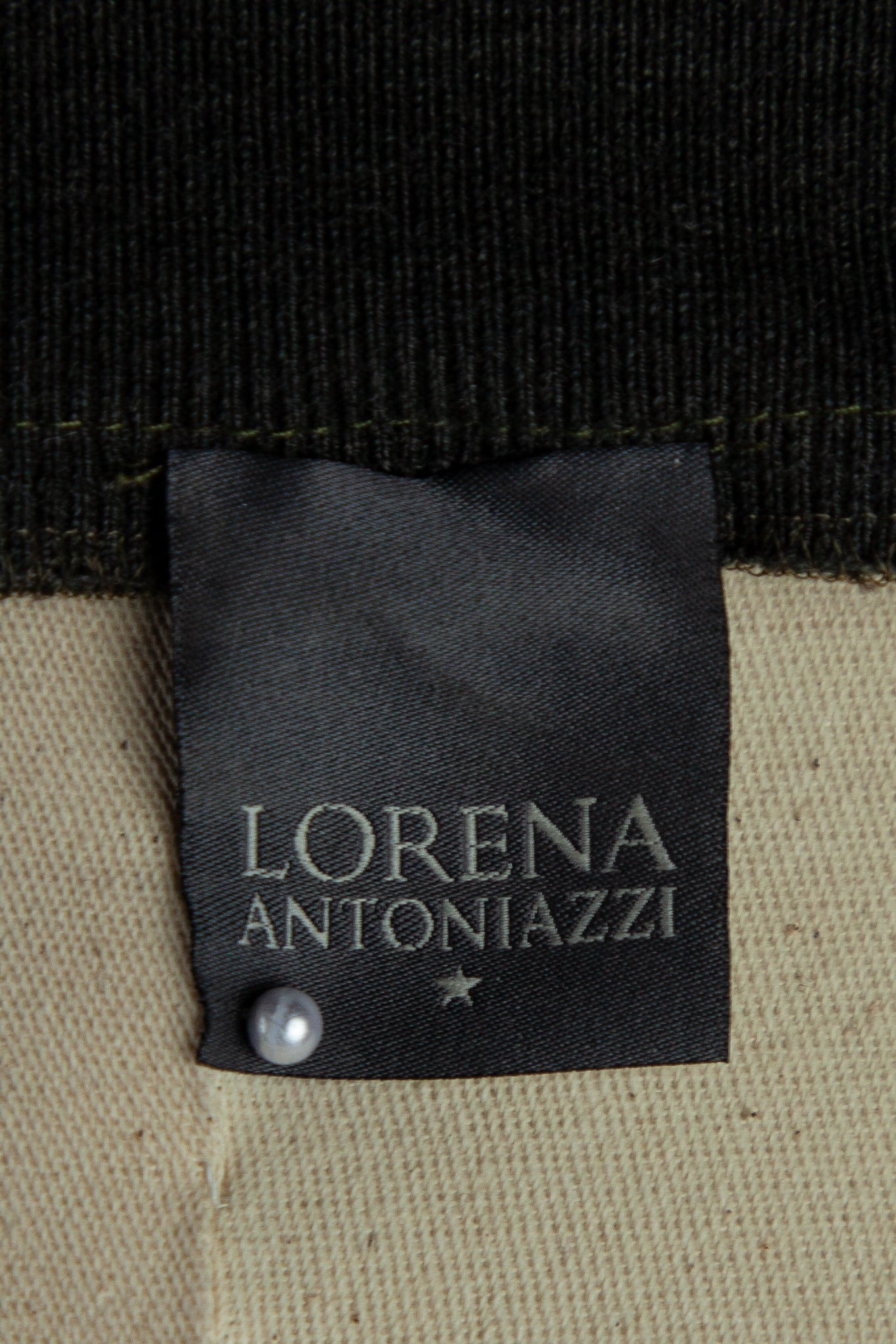 lorena antoniazzi green wide-leg trousers size s - good condition