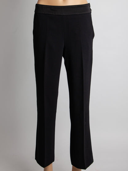 Good Marella Black Polyester Dress Pants for Women - Tailored Fit