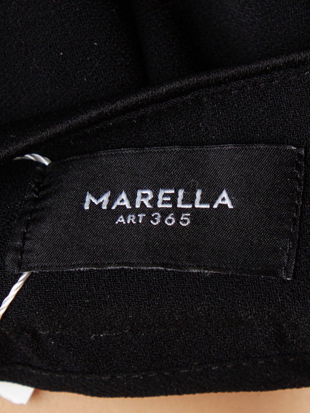 good marella black polyester dress pants for women - tailored fit