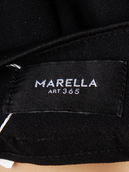 Good Marella Black Polyester Dress Pants for Women - Tailored Fit