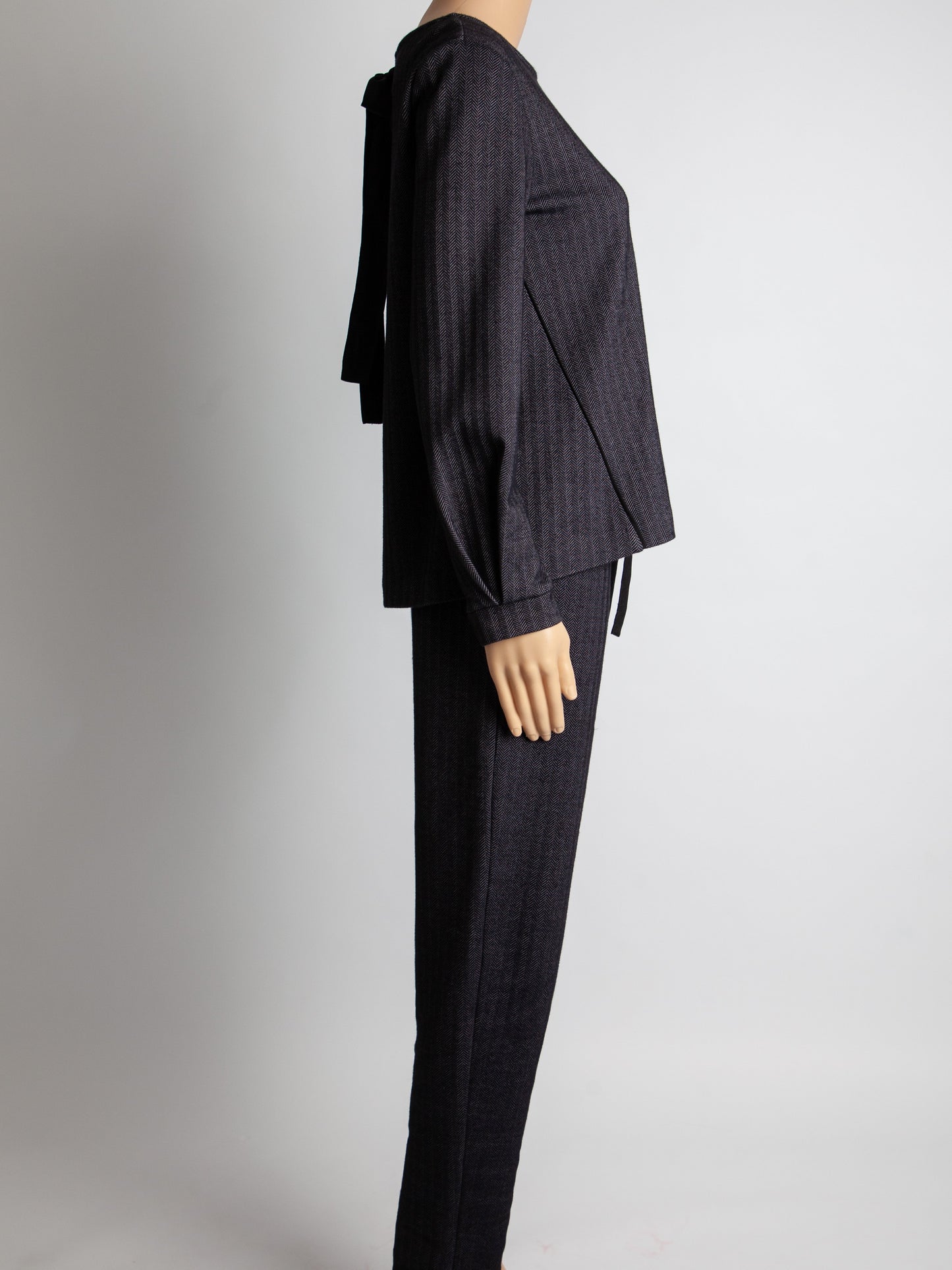 average marella black polyester matching outfit size s