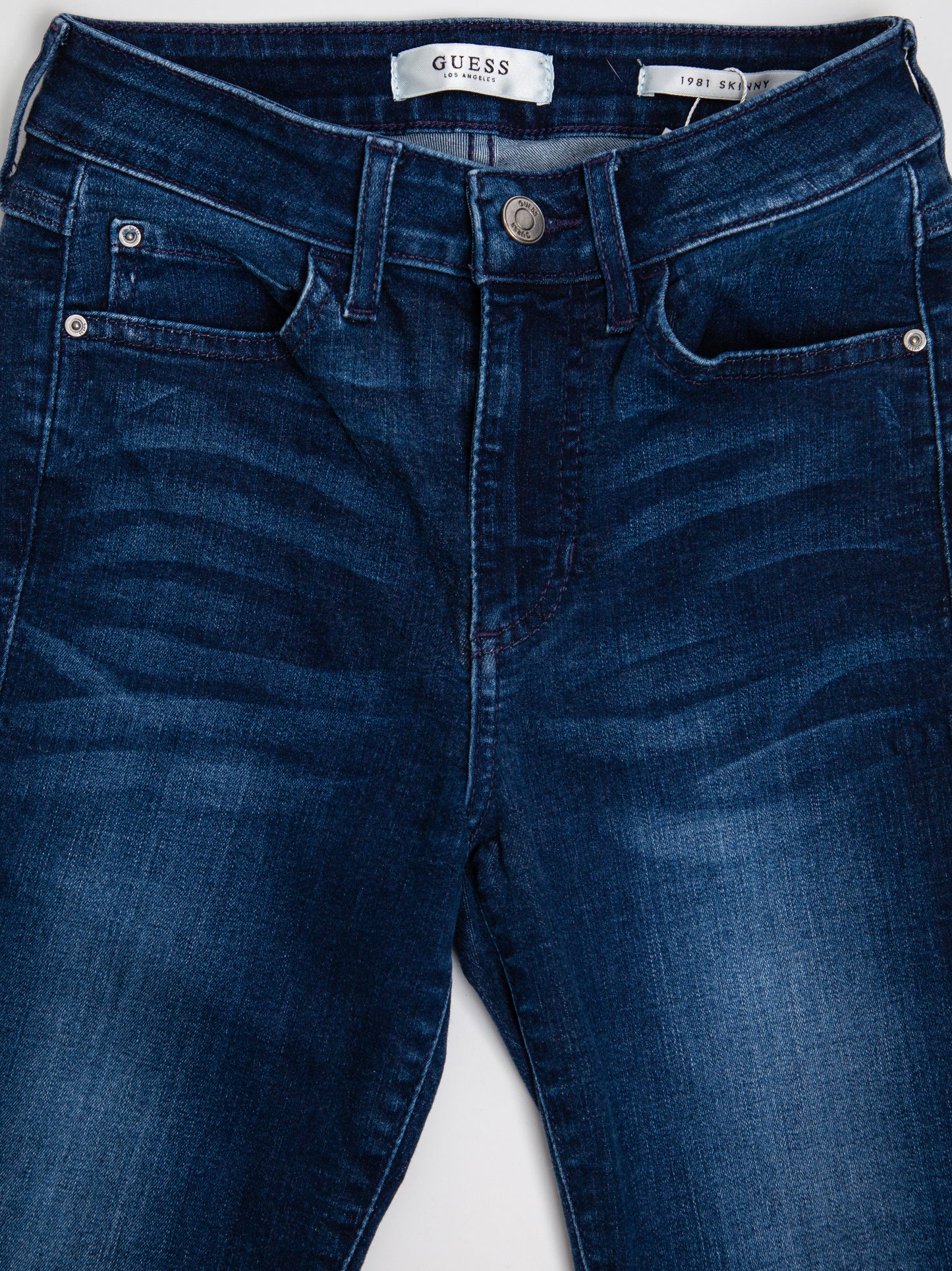 good guess blue denim jeans size 14 for kids - skinny fit