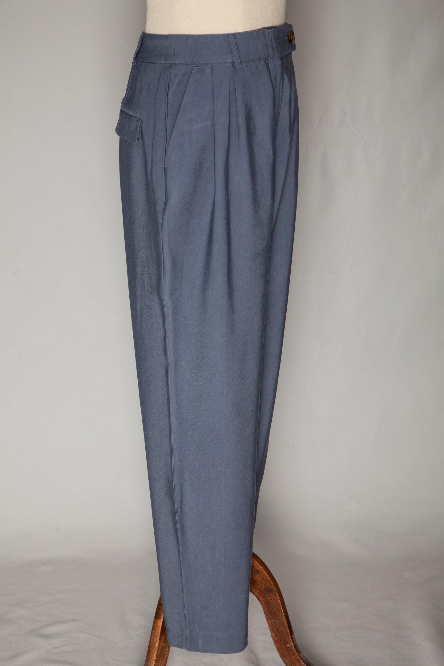 good topshop blue trousers size s tailored design with pleats