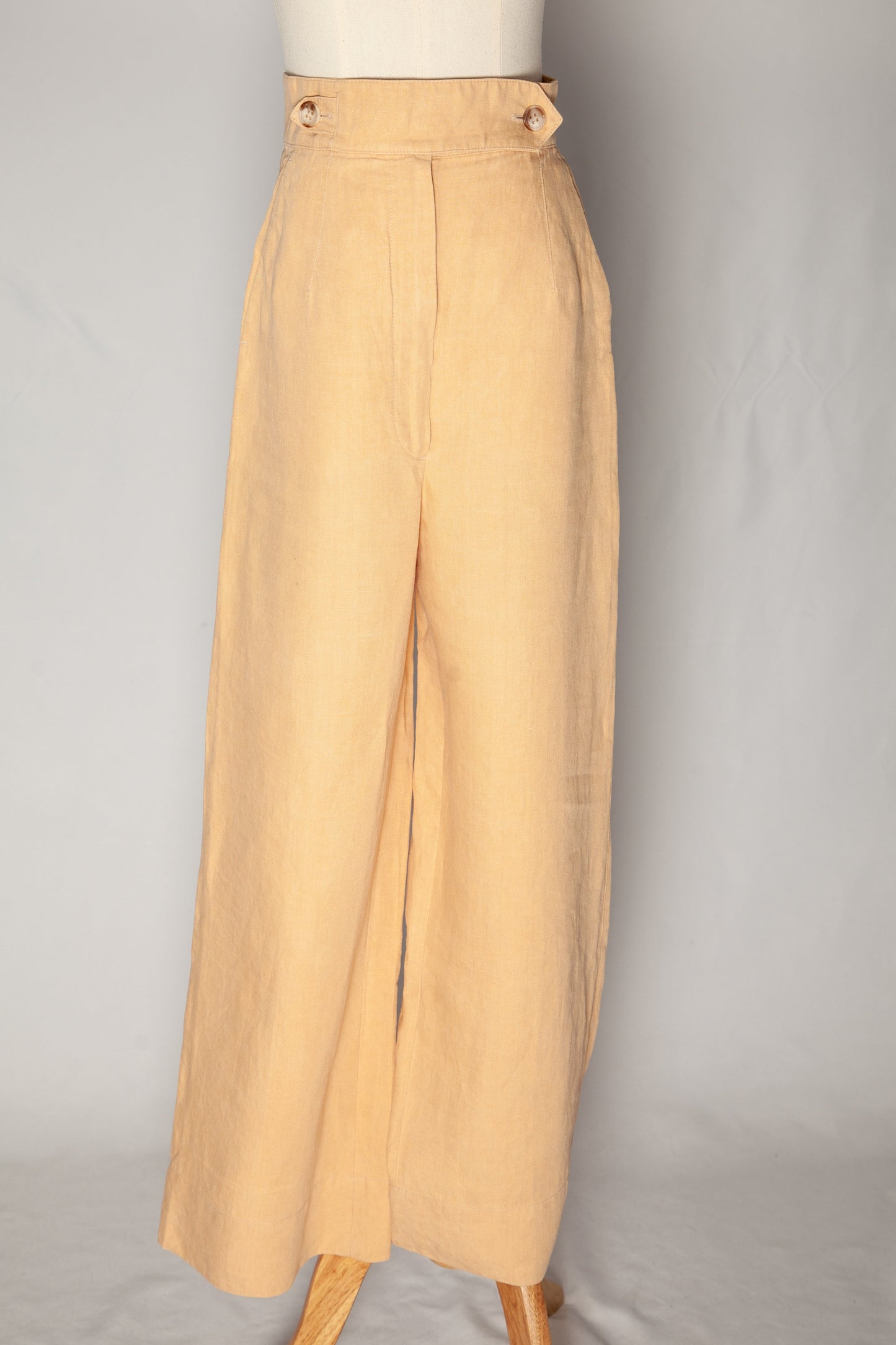 good intrend orange wide-leg trousers size s for women