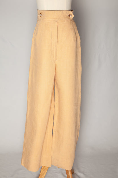 Good Intrend Orange Wide-Leg Trousers Size S for Women