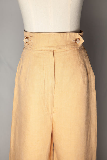 Good Intrend Orange Wide-Leg Trousers Size S for Women