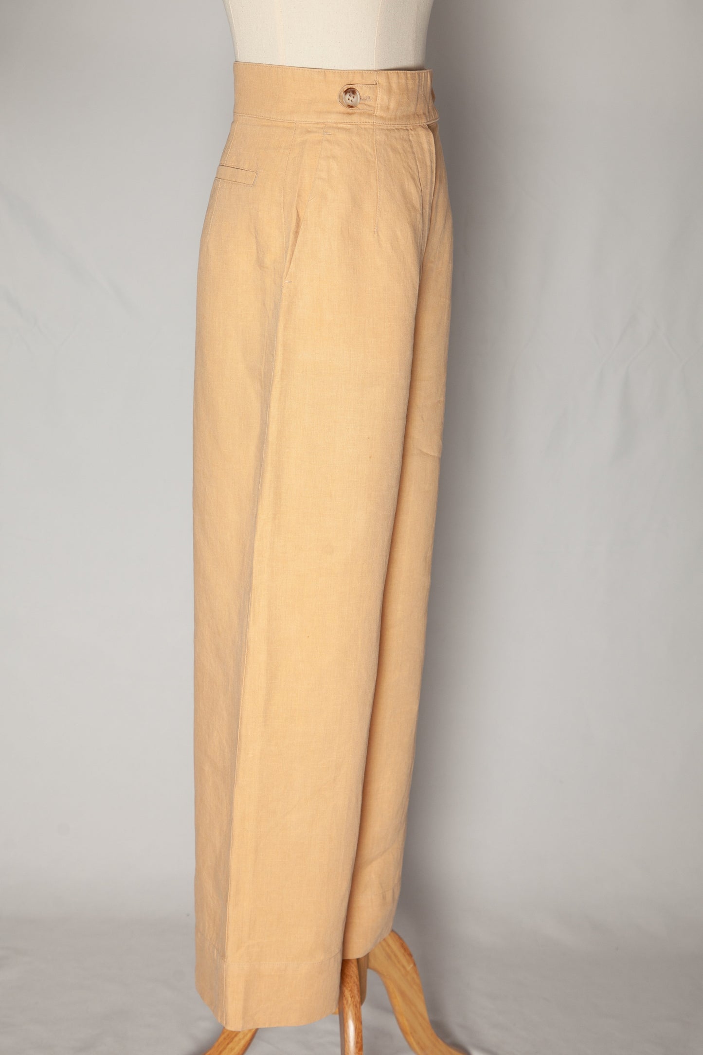 good intrend orange wide-leg trousers size s for women