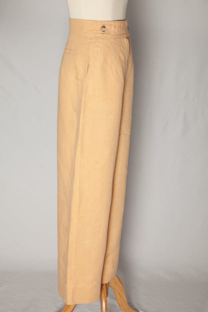 Good Intrend Orange Wide-Leg Trousers Size S for Women