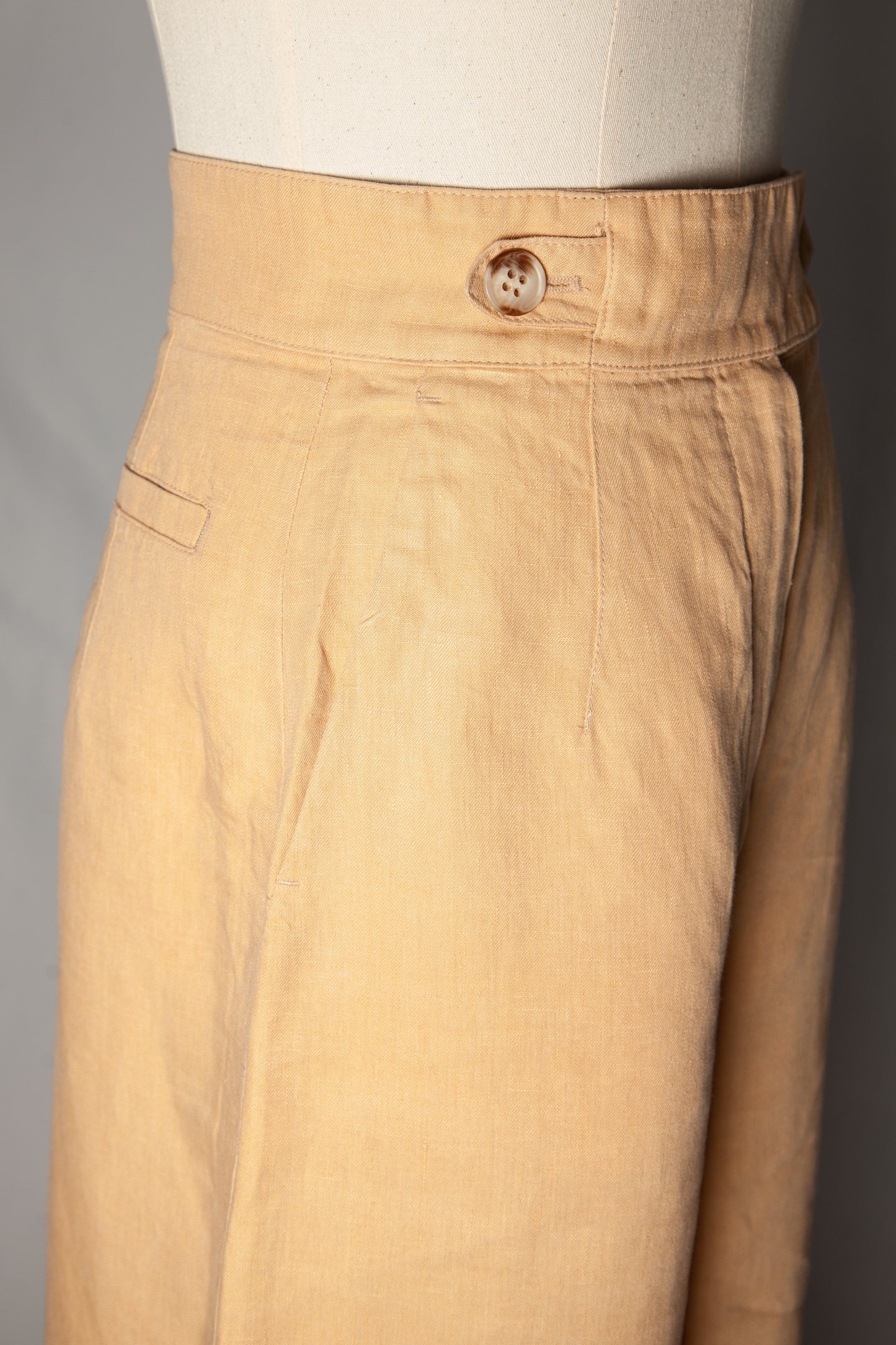 good intrend orange wide-leg trousers size s for women