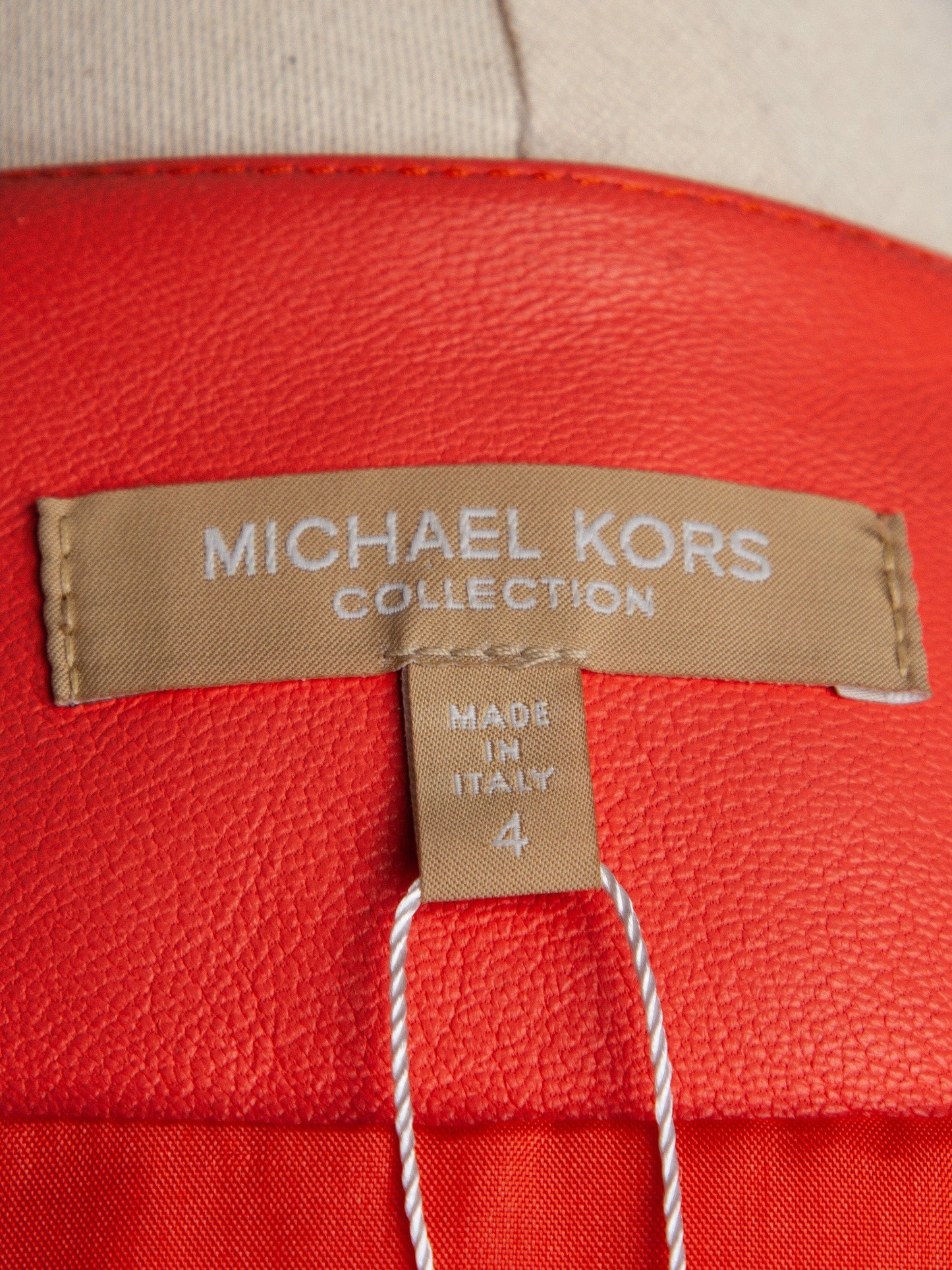 good michael kors pink leather jacket size xxs women fitted