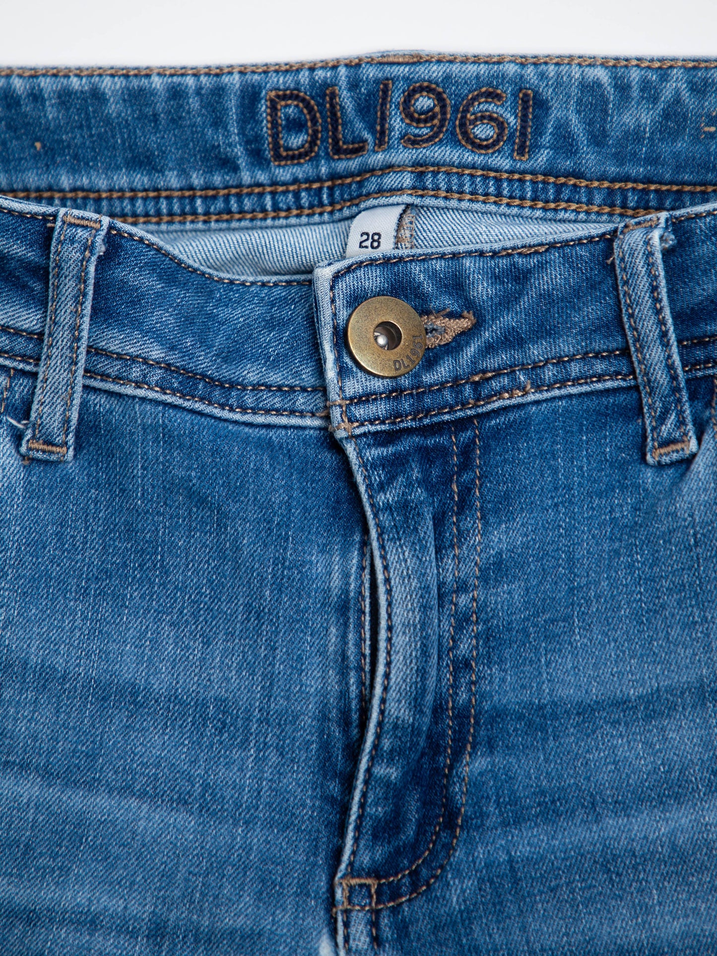 good dl1986 blue denim jeans size xs cotton natural