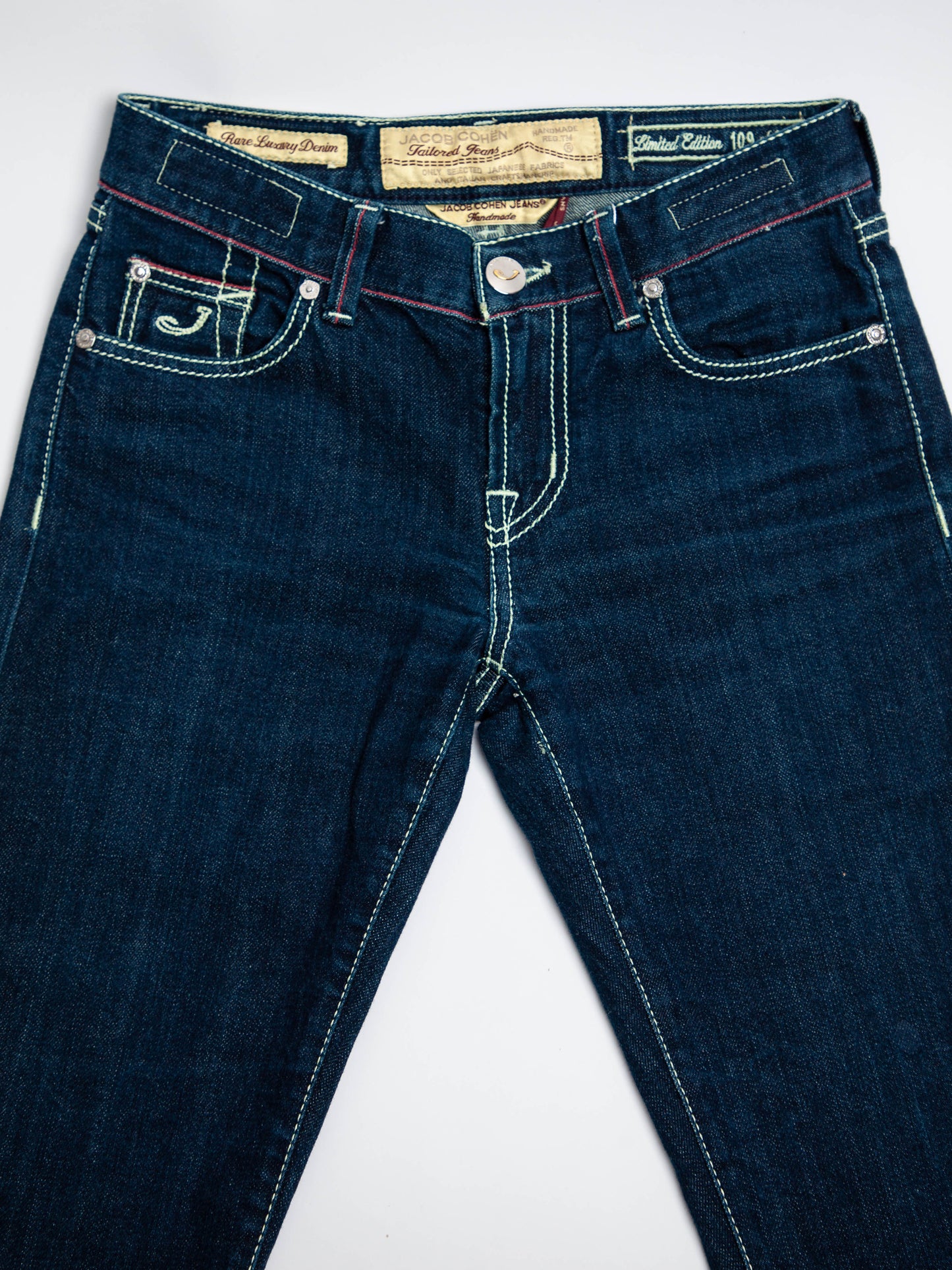 good jacob cohen jeans blue cotton natural women size n/a