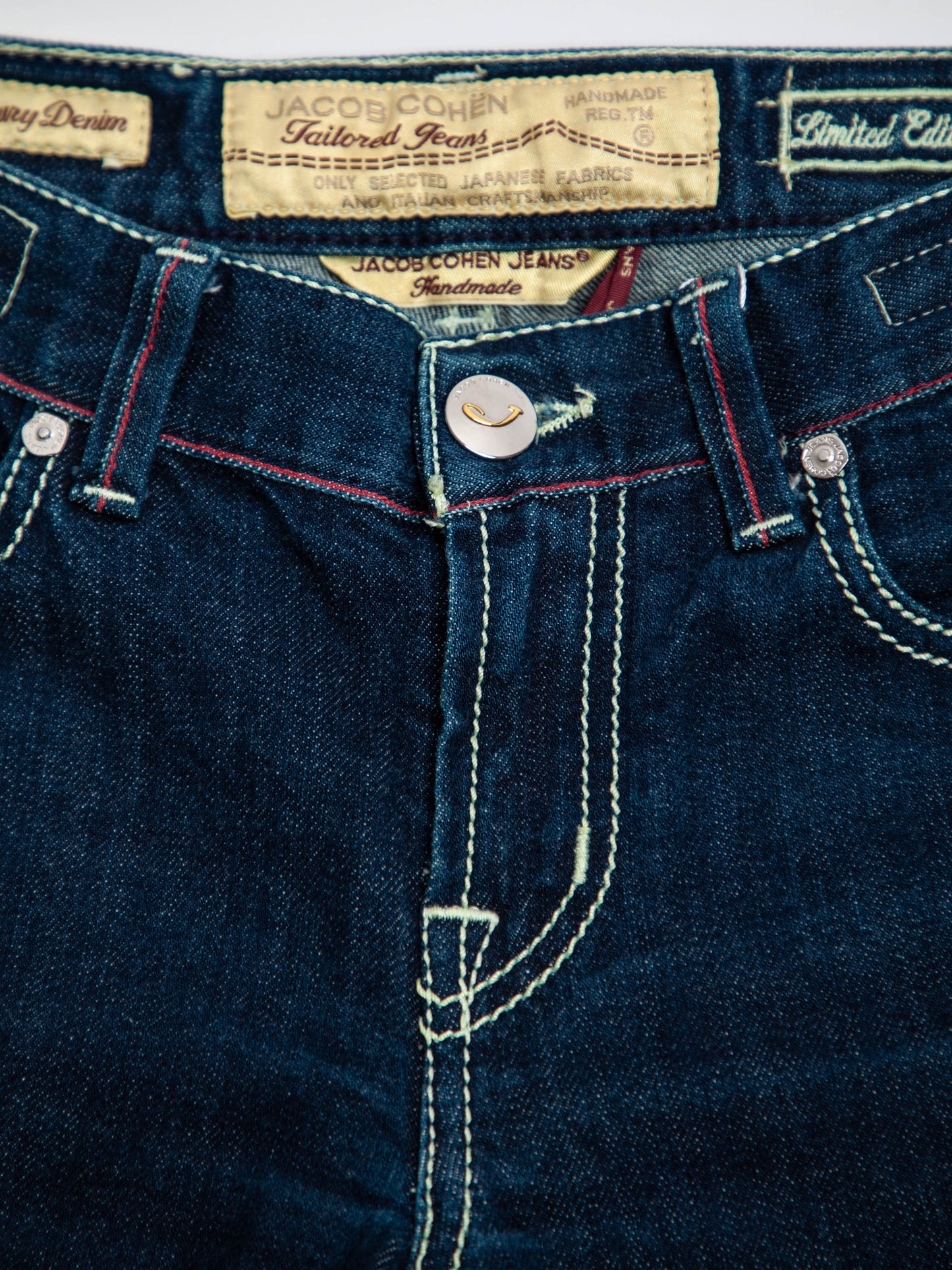 good jacob cohen jeans blue cotton natural women size n/a