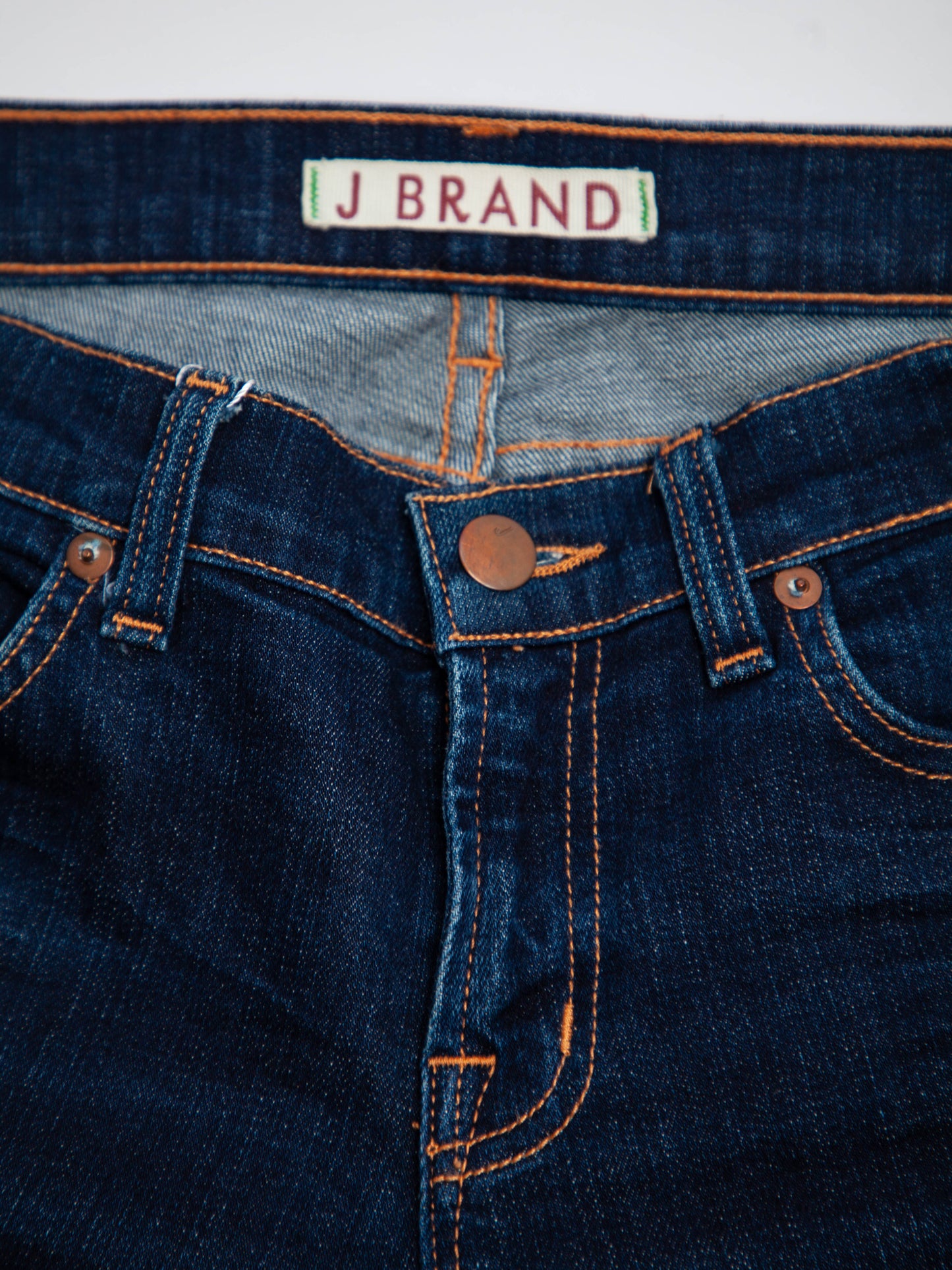 good condition j brand blue denim jeans size xs women