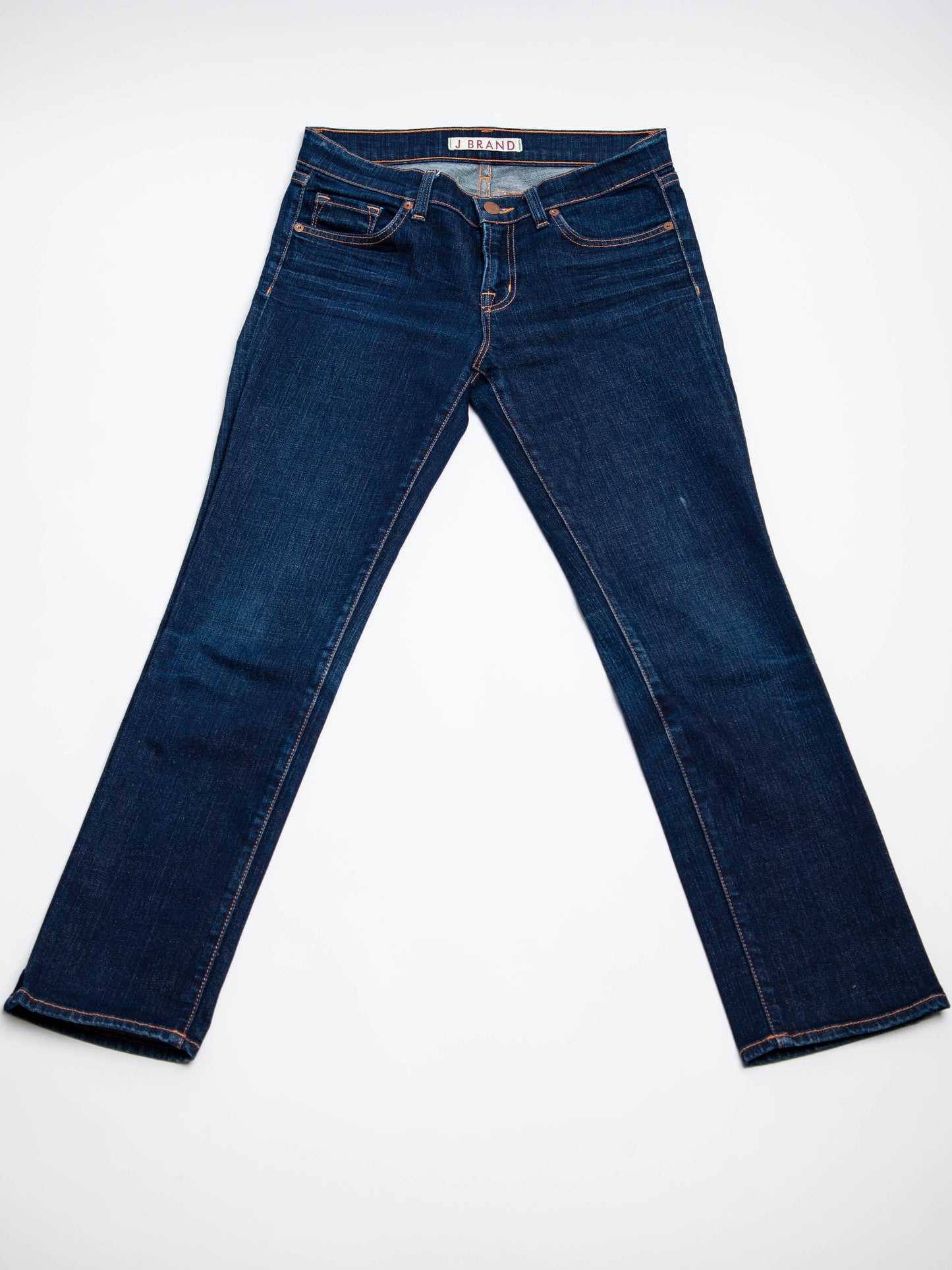 good condition j brand blue denim jeans size xs women
