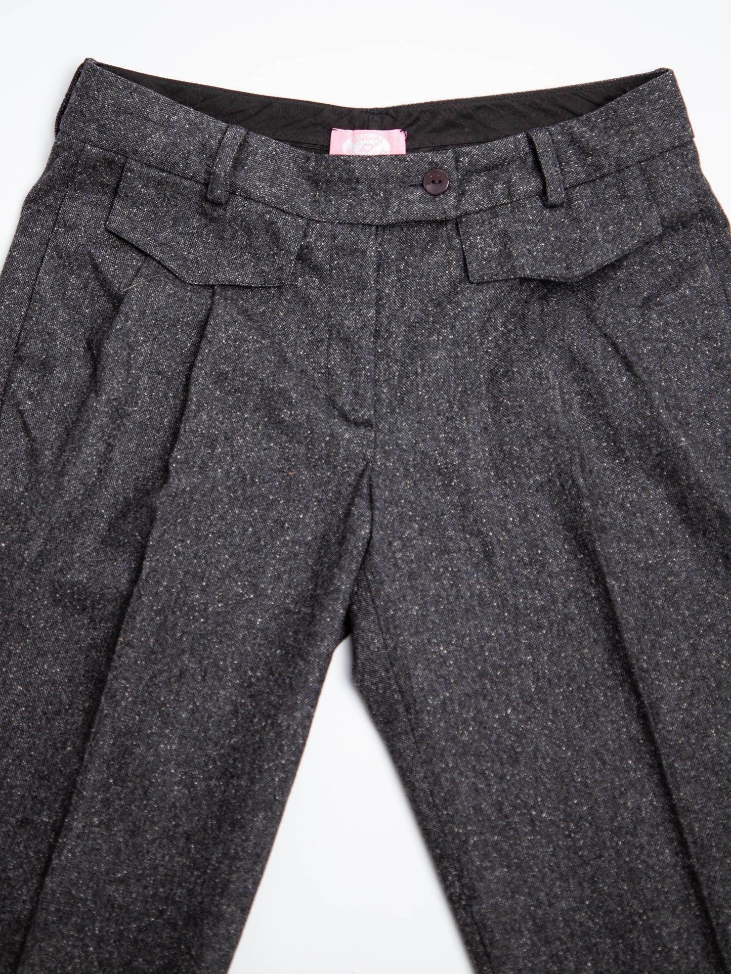 good blumarine gray silk dress pants size xs women