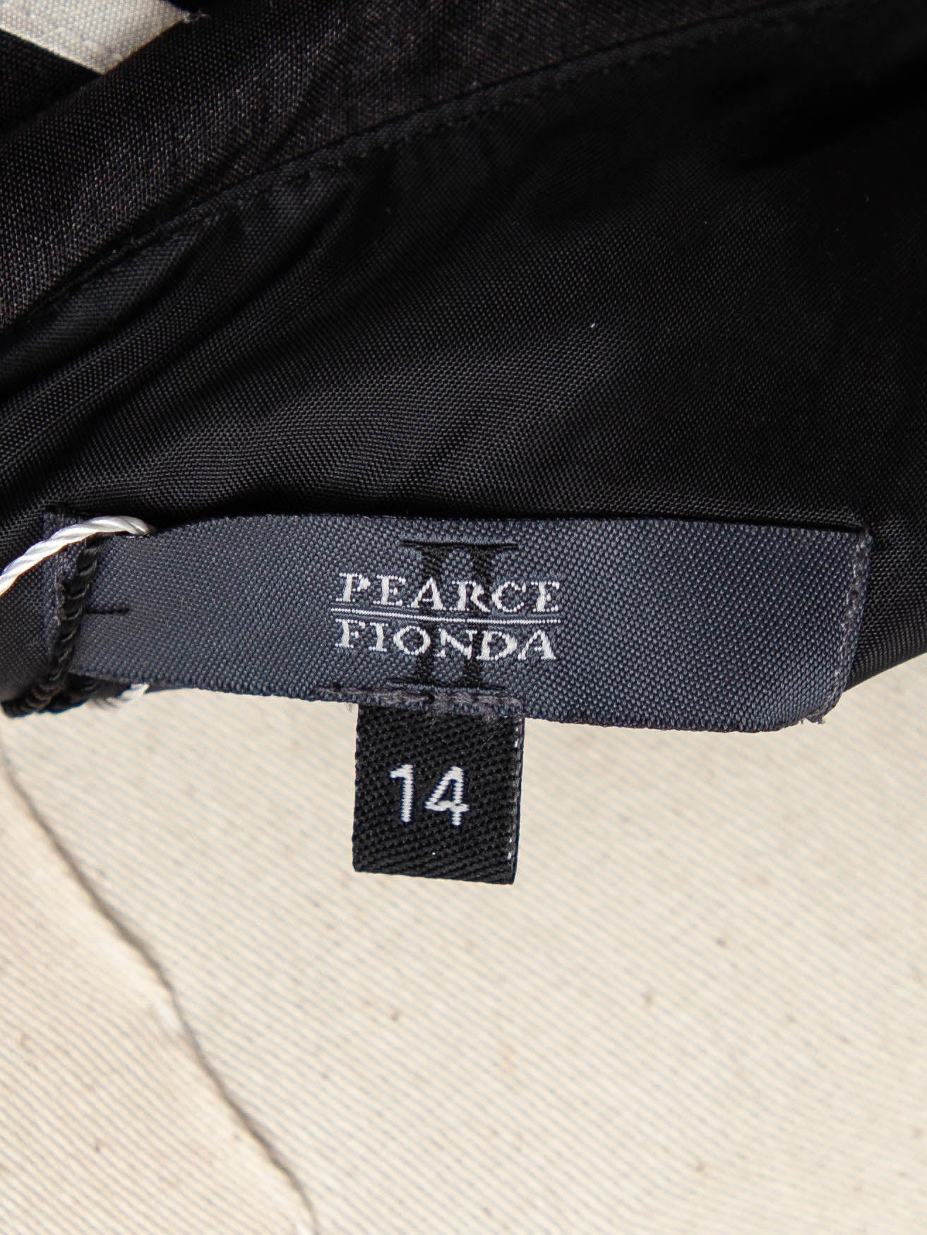 good pearce fionda black one-shoulder dress with ruffles