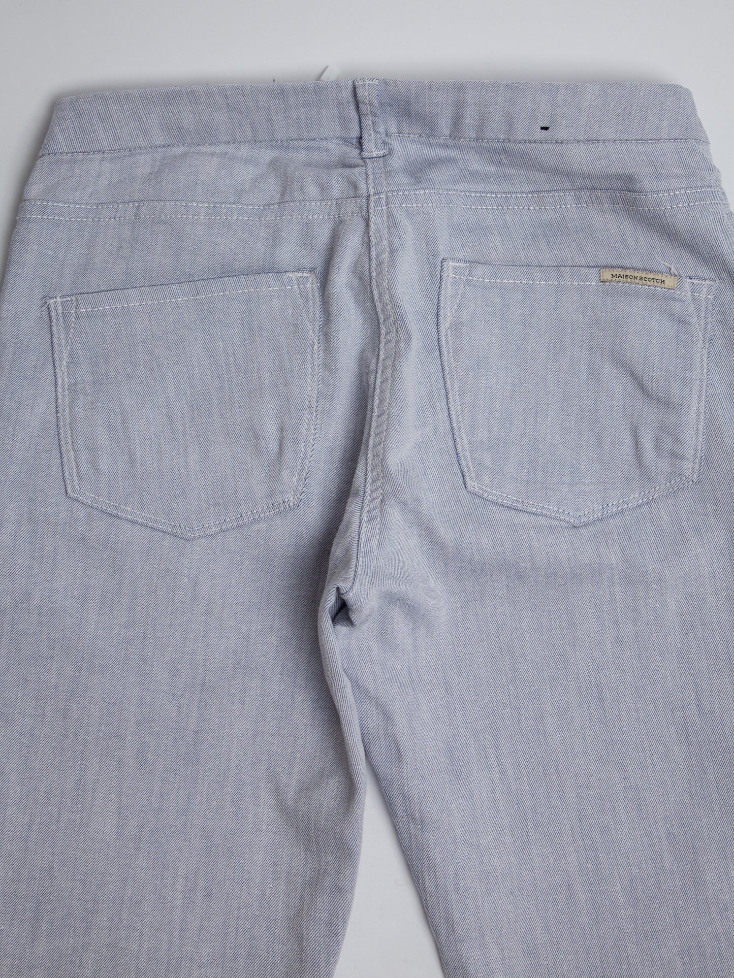 good maison scotch gray cotton pants size s for women
