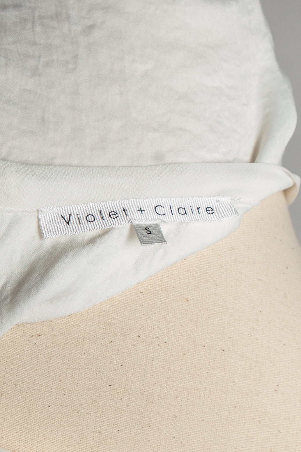 violet + claire white sleeveless blouse polyester size optional