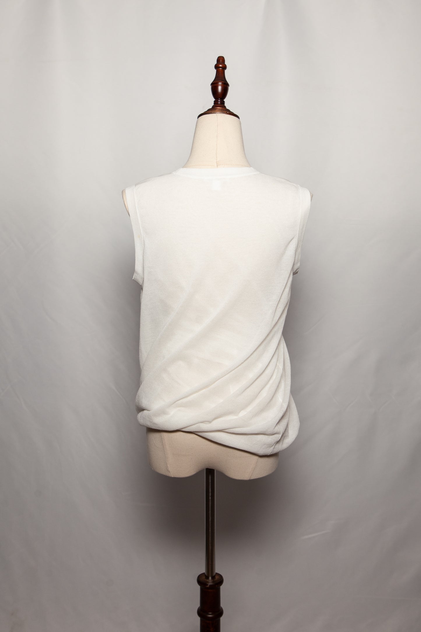 good condition cos white polyester women's top size s