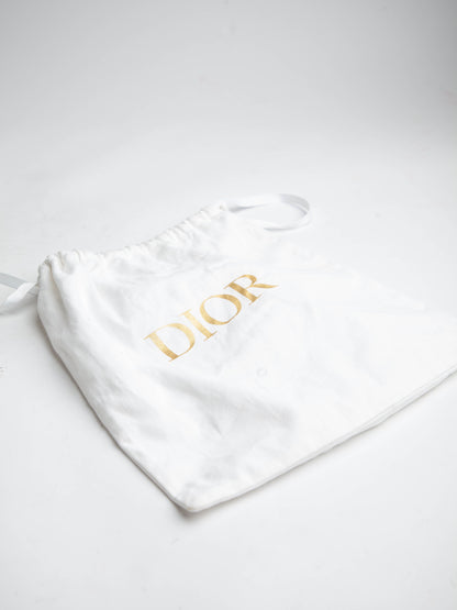 NEW Dior High-Top Sneakers White Textile Lace Details Women