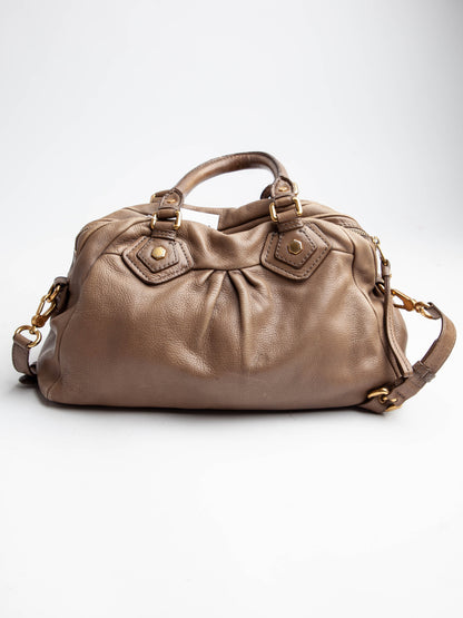 Average Marc Jacobs Green Leather Handbag with Gold Hardware