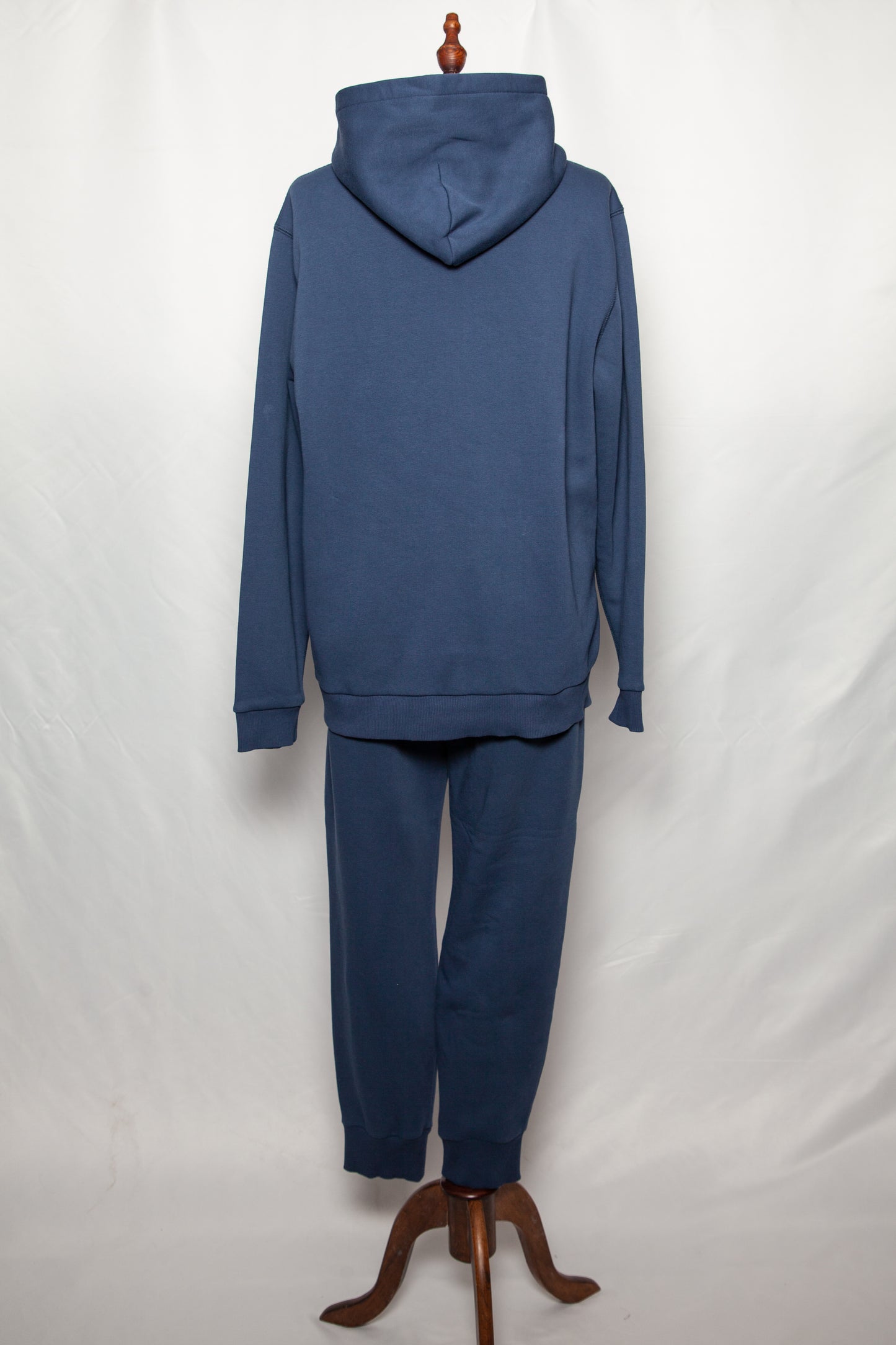 good theory men's blue hoodie & pants set xl cotton