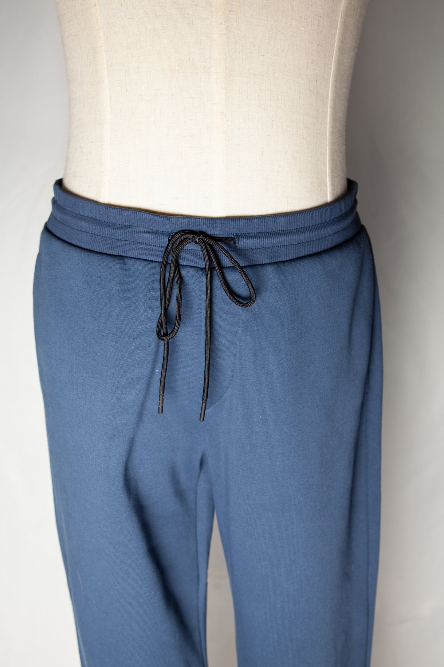 good theory men's blue hoodie & pants set xl cotton