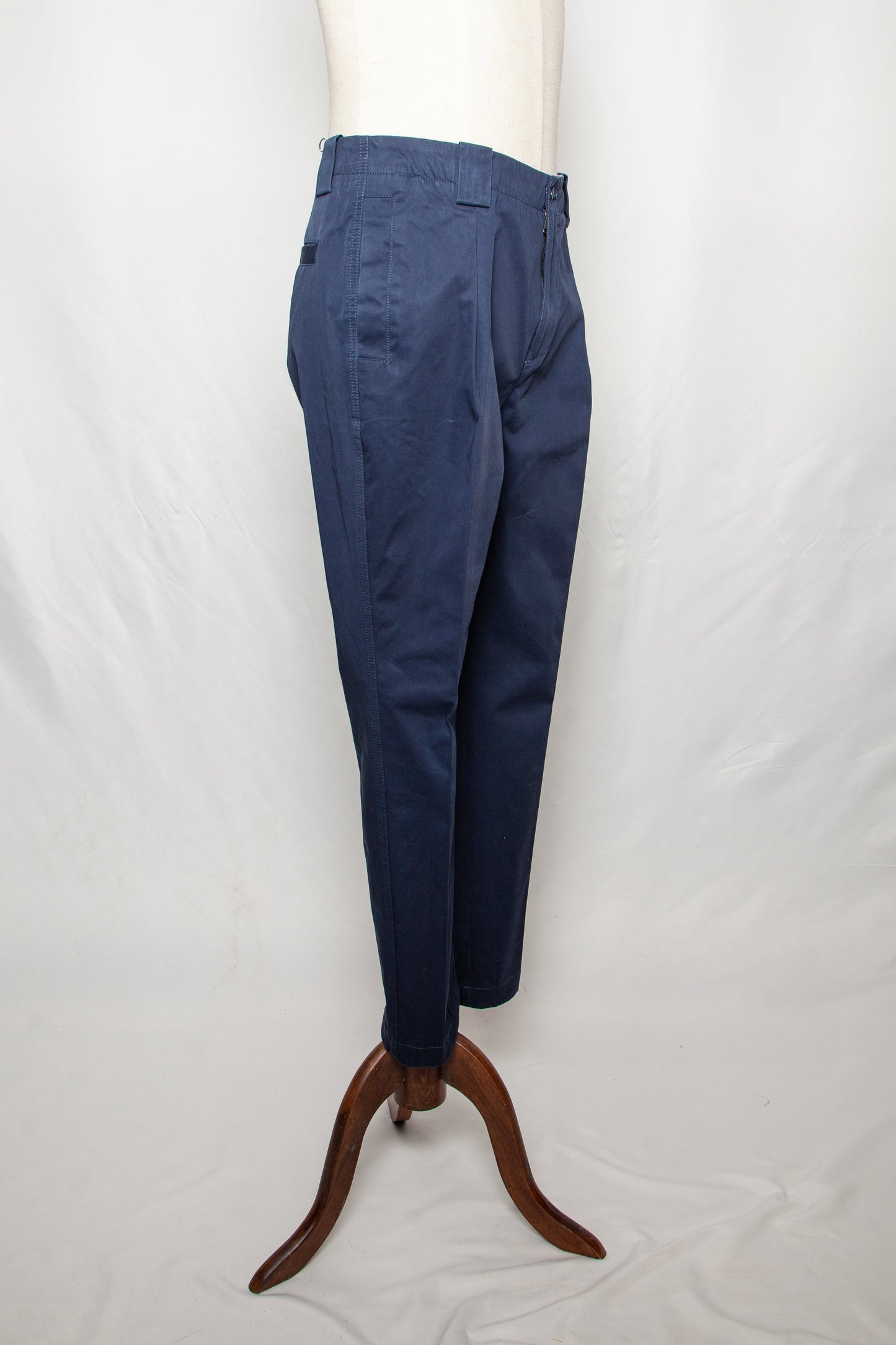 good etro blue cotton trousers size xl for men