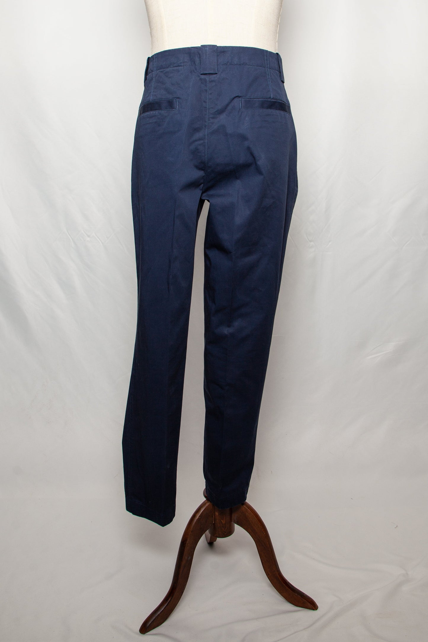 good etro blue cotton trousers size xl for men