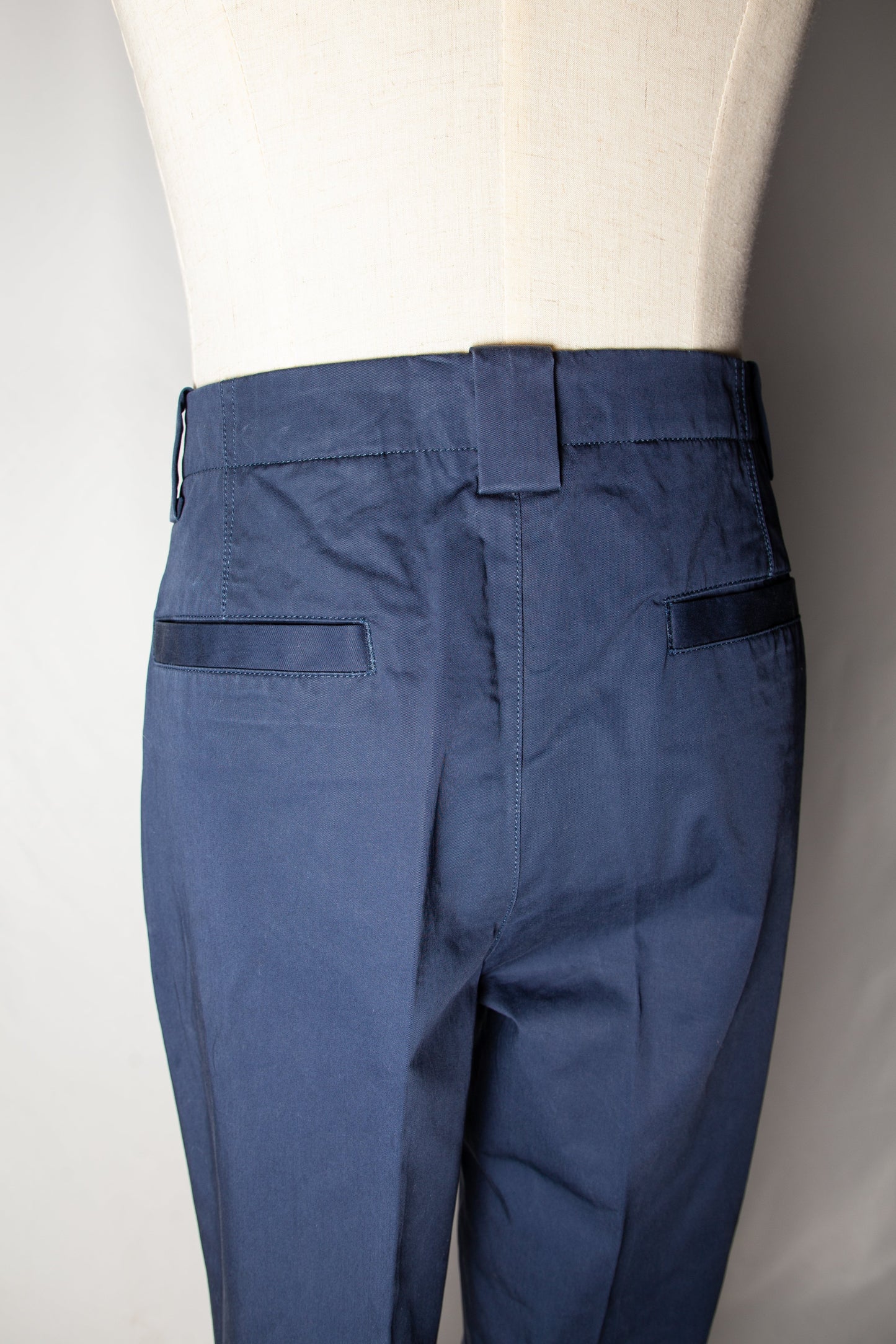 good etro blue cotton trousers size xl for men