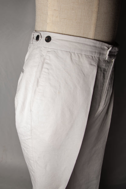 Good Reiss White Cotton Trousers Size L for Men