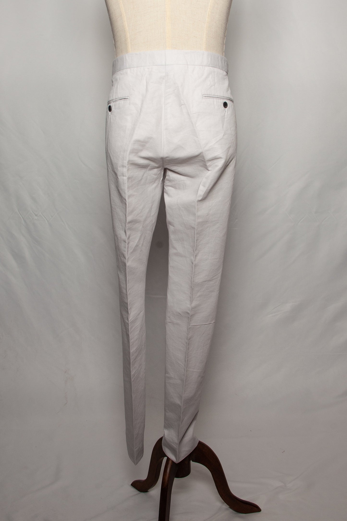 good reiss white cotton trousers size l for men