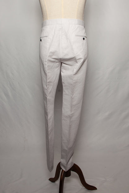 Good Reiss White Cotton Trousers Size L for Men