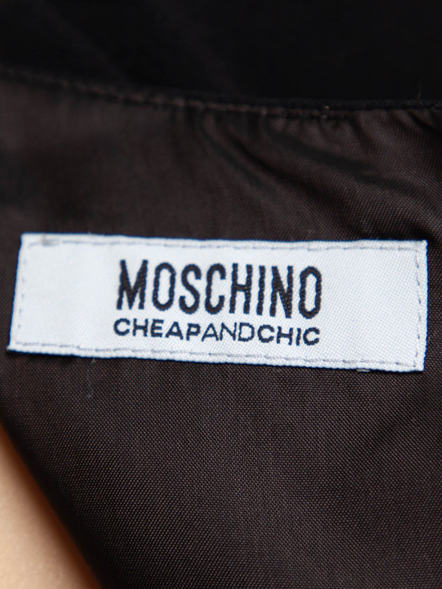 good moschino black sleeveless dress xl v-neckline with belt
