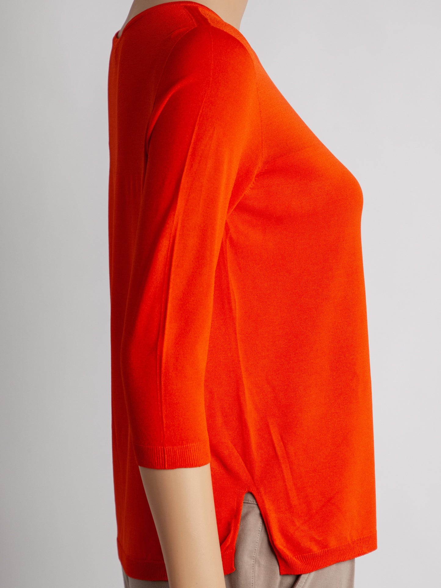 max mara orange viscose top size m - good condition