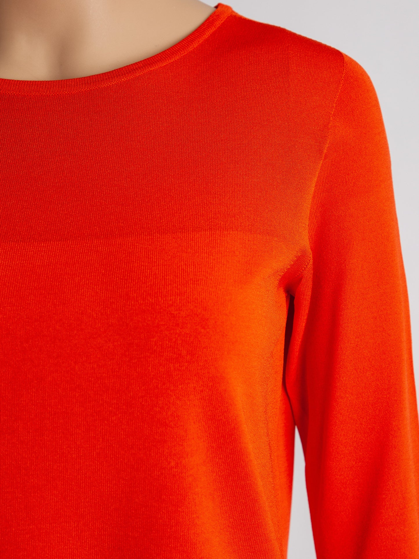 max mara orange viscose top size m - good condition
