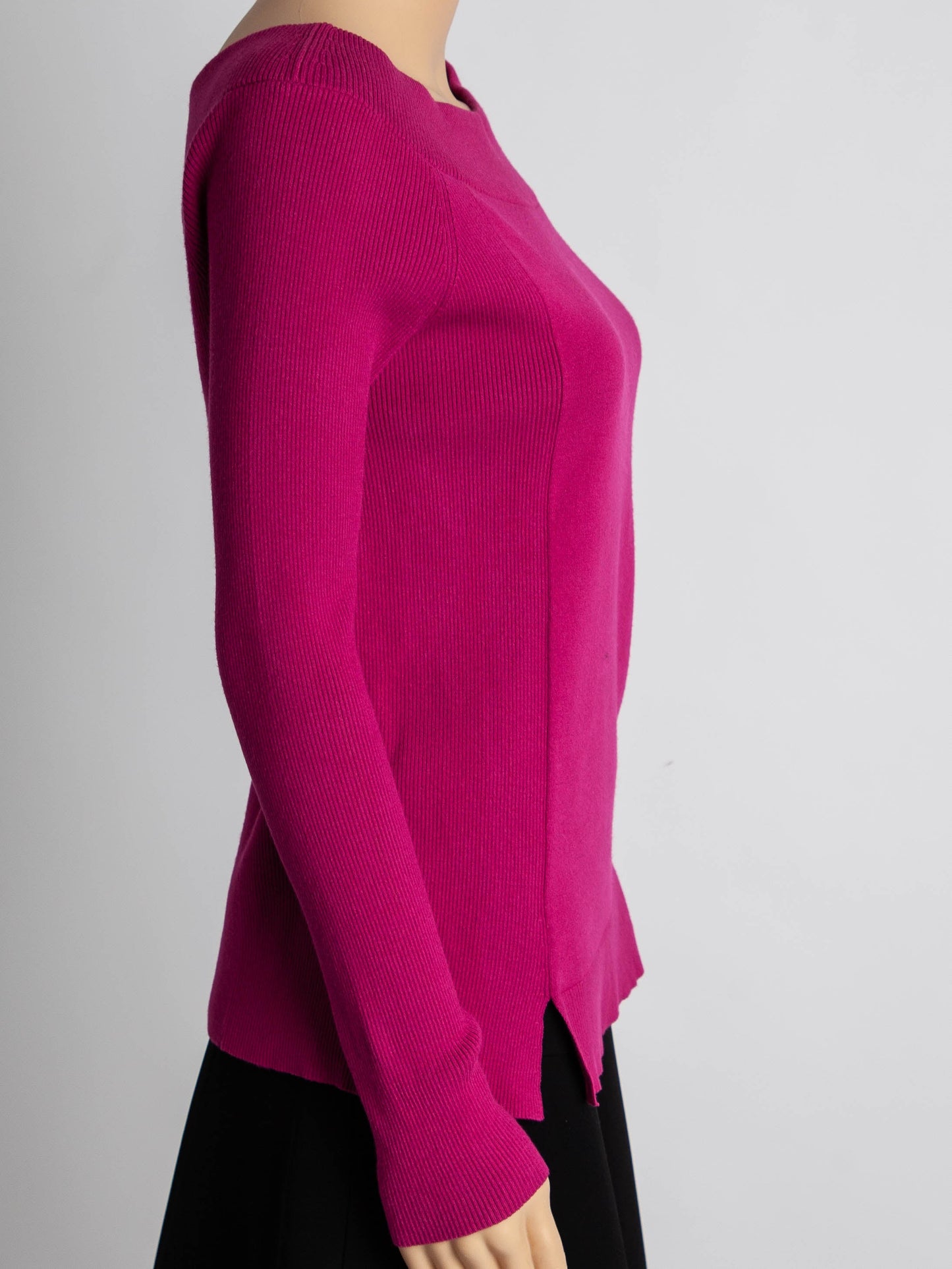 good armani jeans pink wool sweater long sleeve size xxs