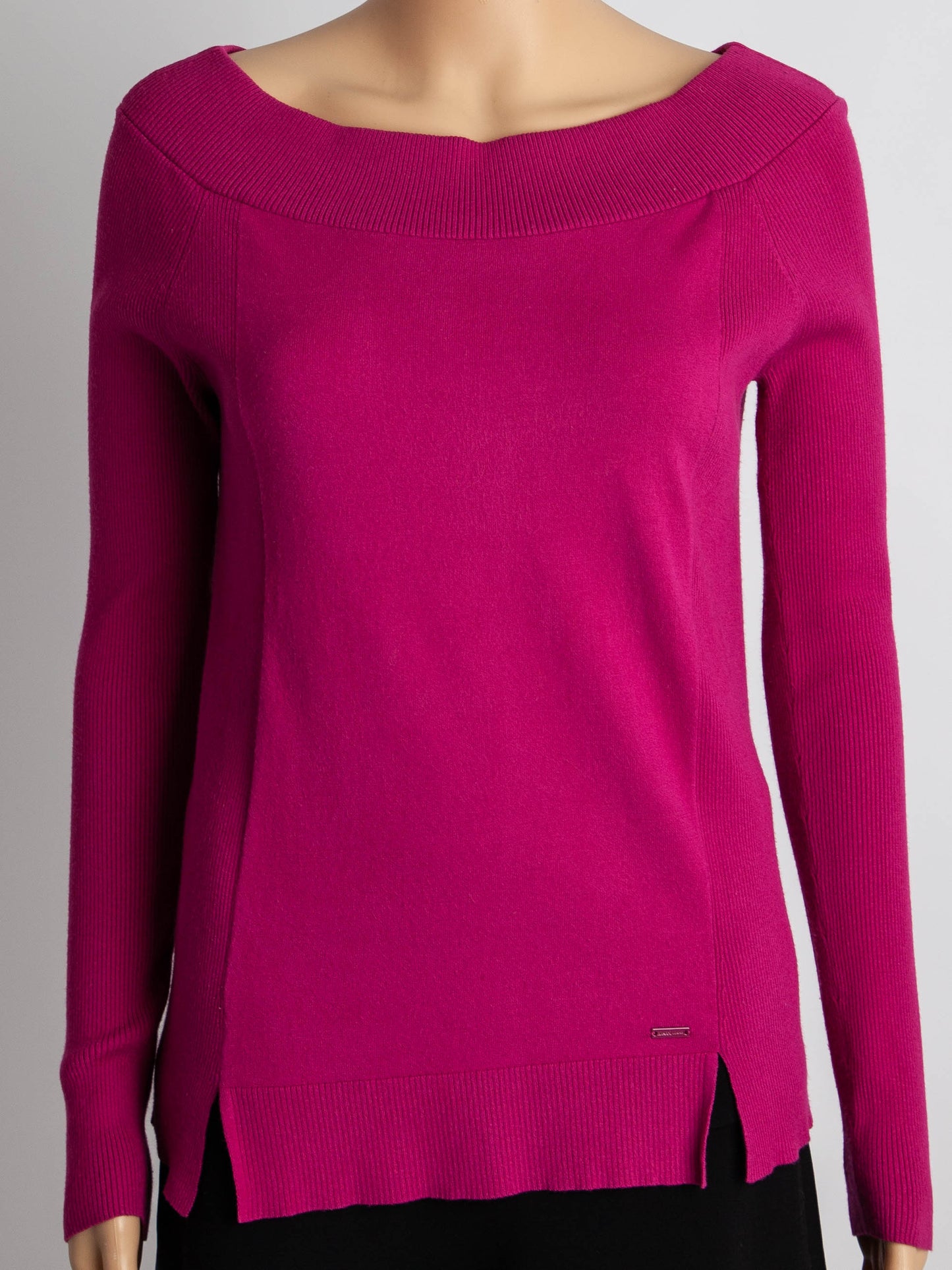 good armani jeans pink wool sweater long sleeve size xxs