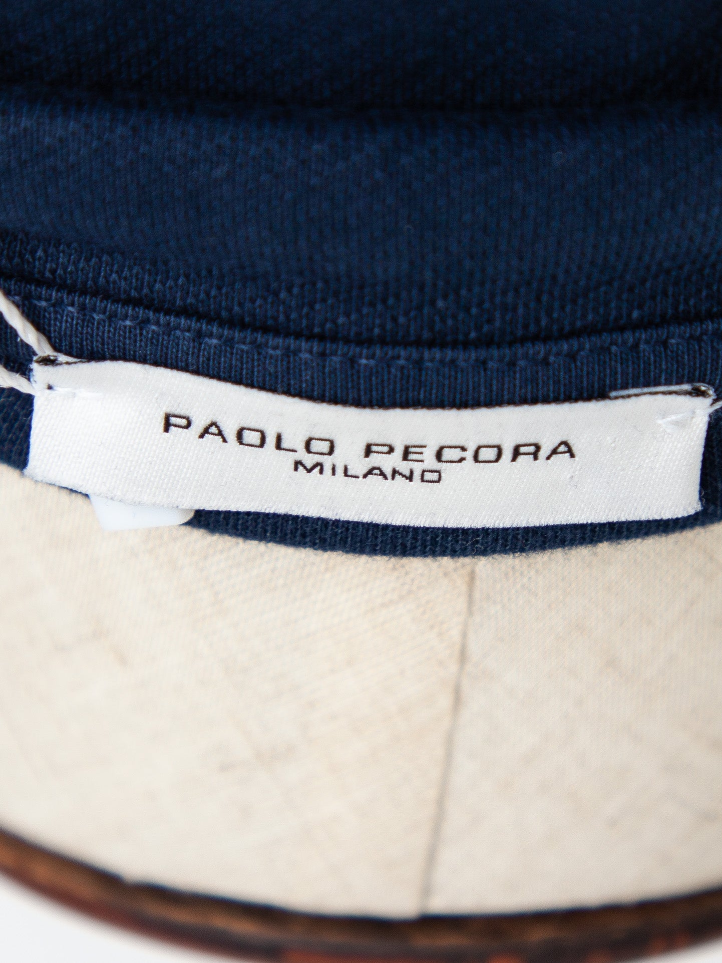 good paolo pecora blue cotton sweatshirt size xl men