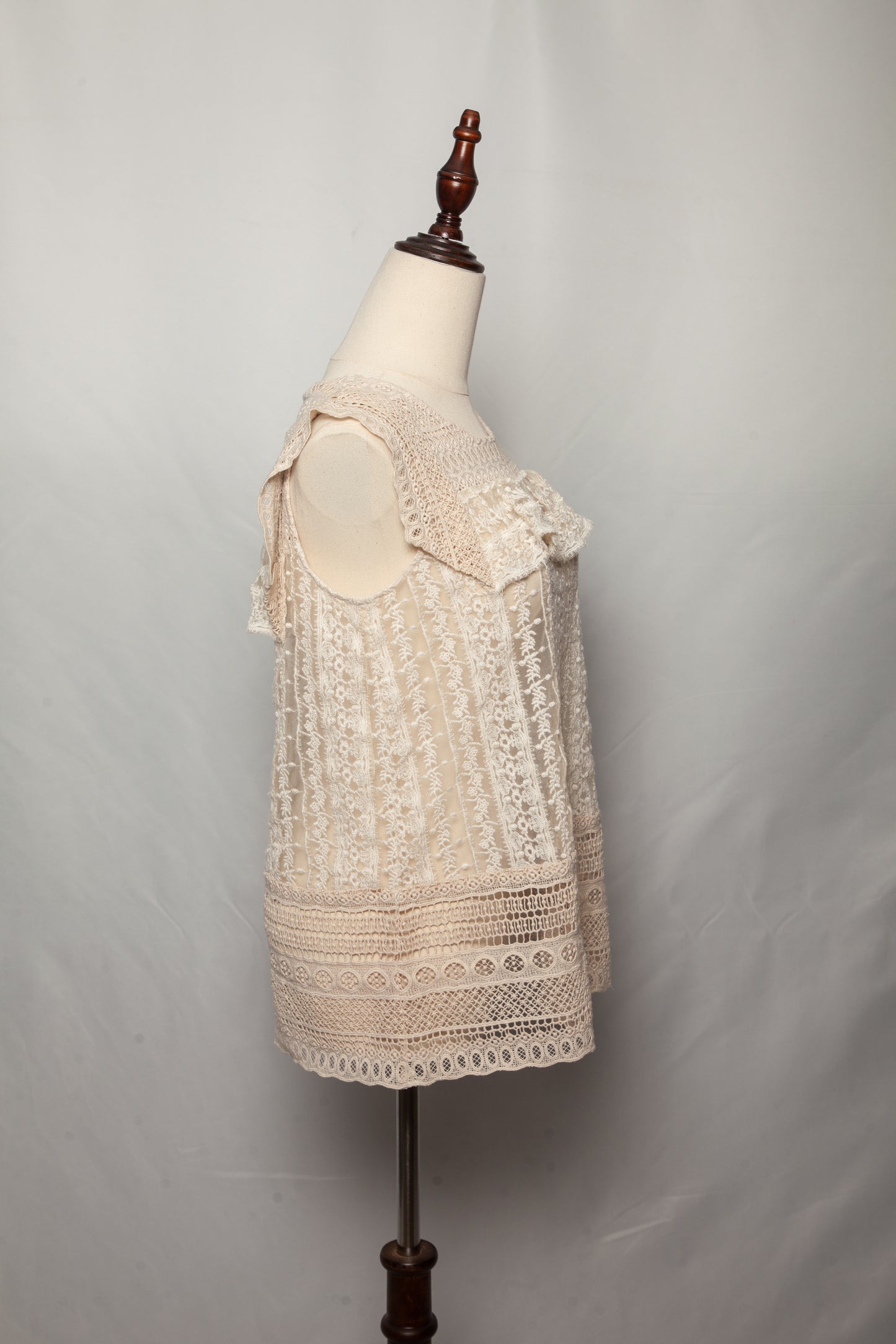 good twinset white sleeveless lace top size xxs women's fashion