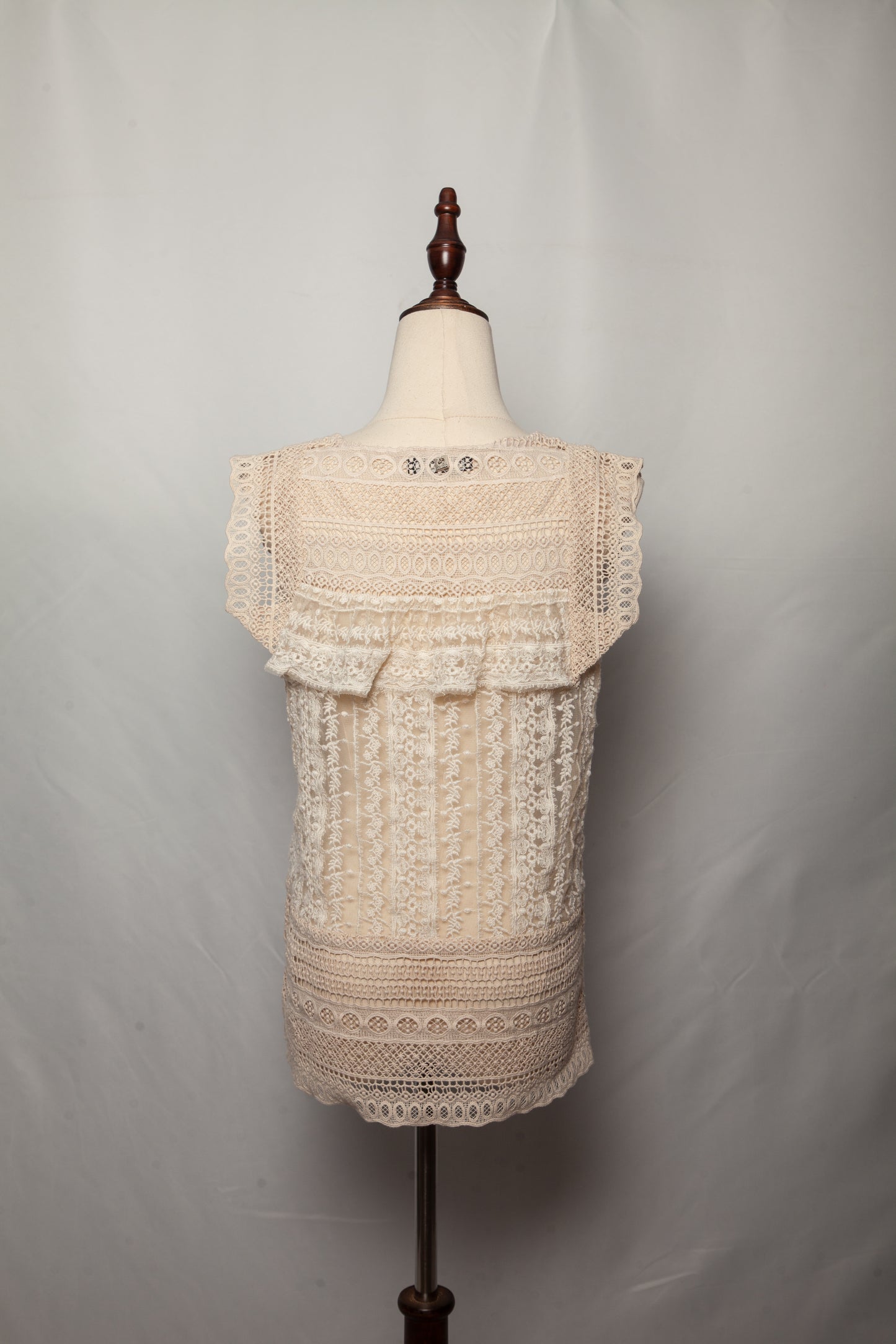 good twinset white sleeveless lace top size xxs women's fashion