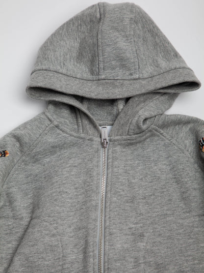 Excellent Burberry Gray Hoodie Pants Set for Kids Size 1 Cotton